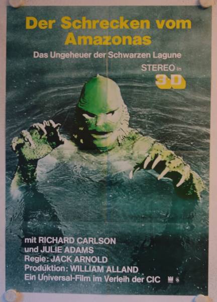 Creature from the Black Lagoon re-release german movie poster